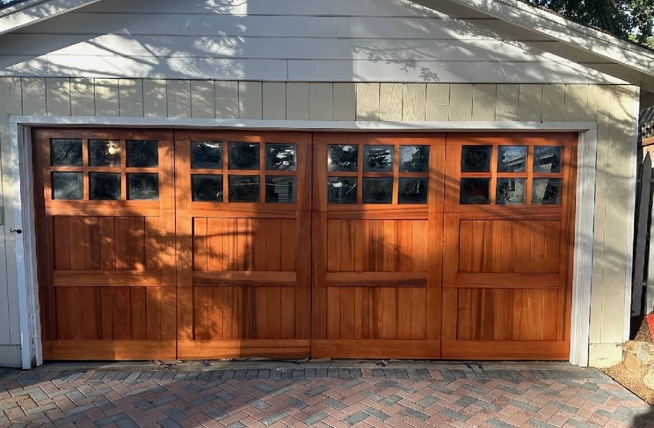 Western Red Clear Cedar Stain Grade Wood Garage Door
