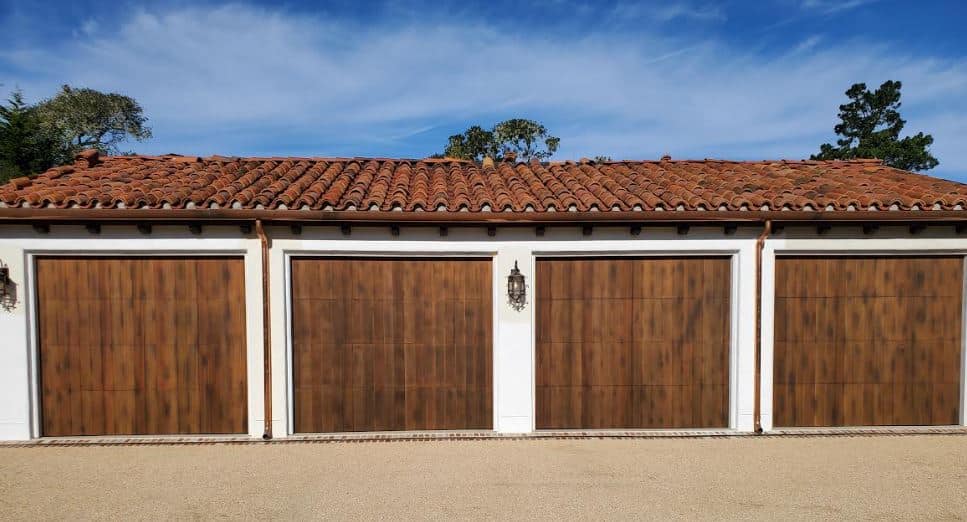 Custom Western red clear Cedar garage doors