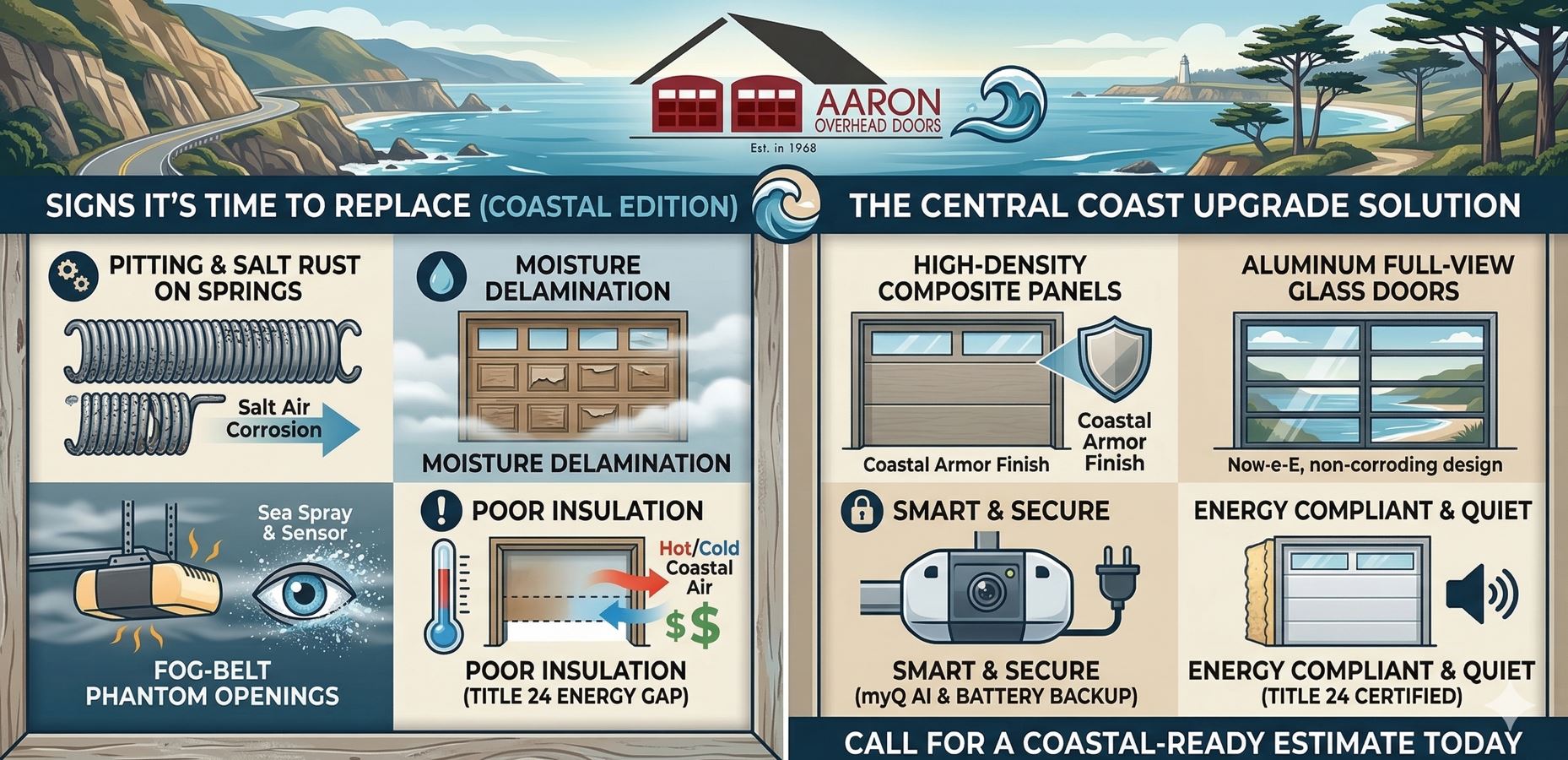 Signs Its Time for a new Garage Door Central Coast