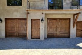 Wood Garage Door New Installation