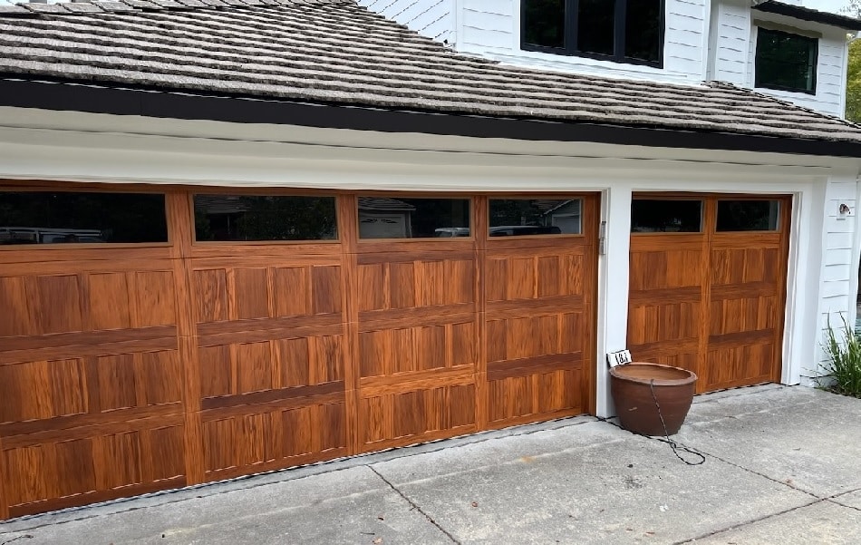 Wood Garage Door installation near Salinas CA
